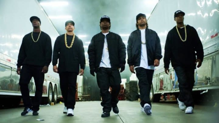 The cast of Straight Outta Compton.