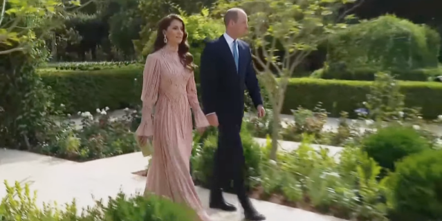 Prince William And Kate Middleton Arrive At The Royal Wedding In Jordan