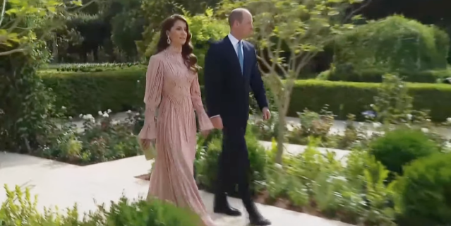 Prince William And Kate Middleton Arrive At The Royal Wedding In Jordan 