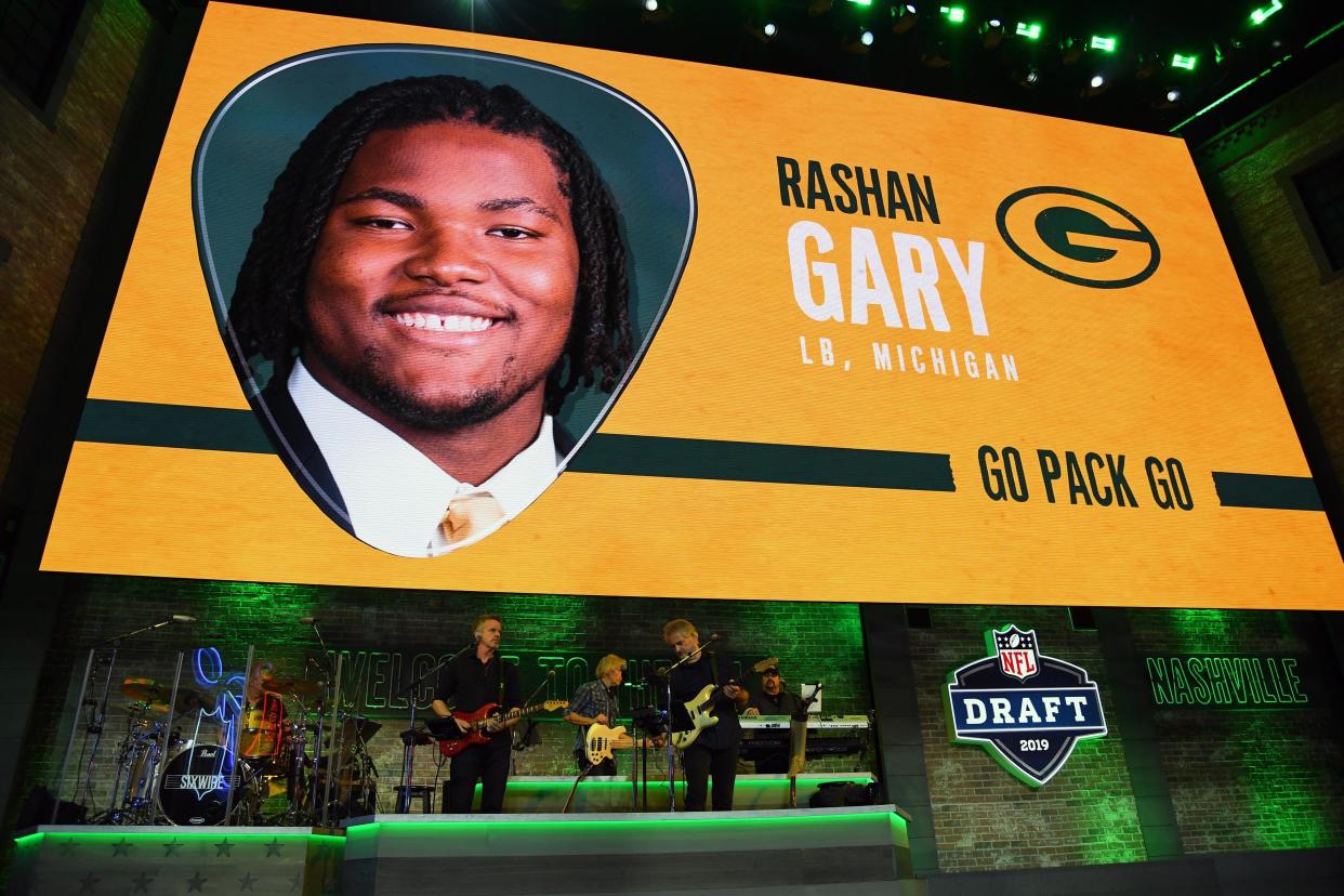 The Green Bay Packers picked Michigan's Rashan Gary with the 12th overall pick in the first round of the 2019 NFL draft.