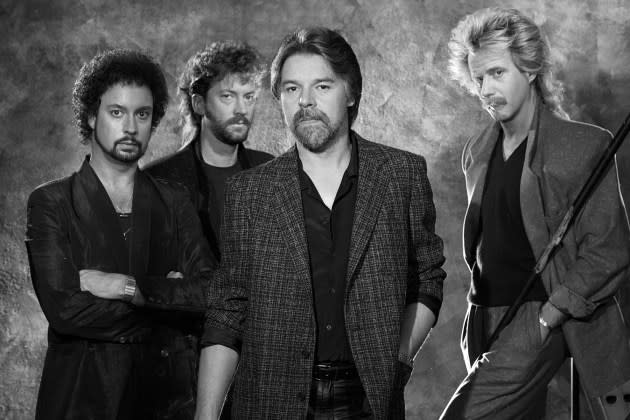 Craig Frost (second from left) with Bob Seger and the Silver Bullet Band,  circa 1988. - Credit: Aaron Rapoport/Corbis/Getty Images