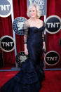 LOS ANGELES, CA - JANUARY 29: Actress Glenn Close arrives at the 18th Annual Screen Actors Guild Awards at The Shrine Auditorium on January 29, 2012 in Los Angeles, California. (Photo by Kevork Djansezian/Getty Images)