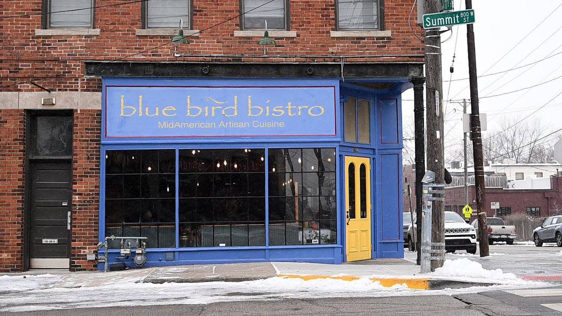 Located on the corner of 17th and Summit streets, Blue Bird Bistro occupies a historic building built in the 1880s. 