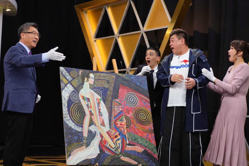   在節目上向羅志祥公開道歉，孫德榮透露因為這幅畫導致當年羅志祥背叛他。（圖／JET綜合台提供）  
