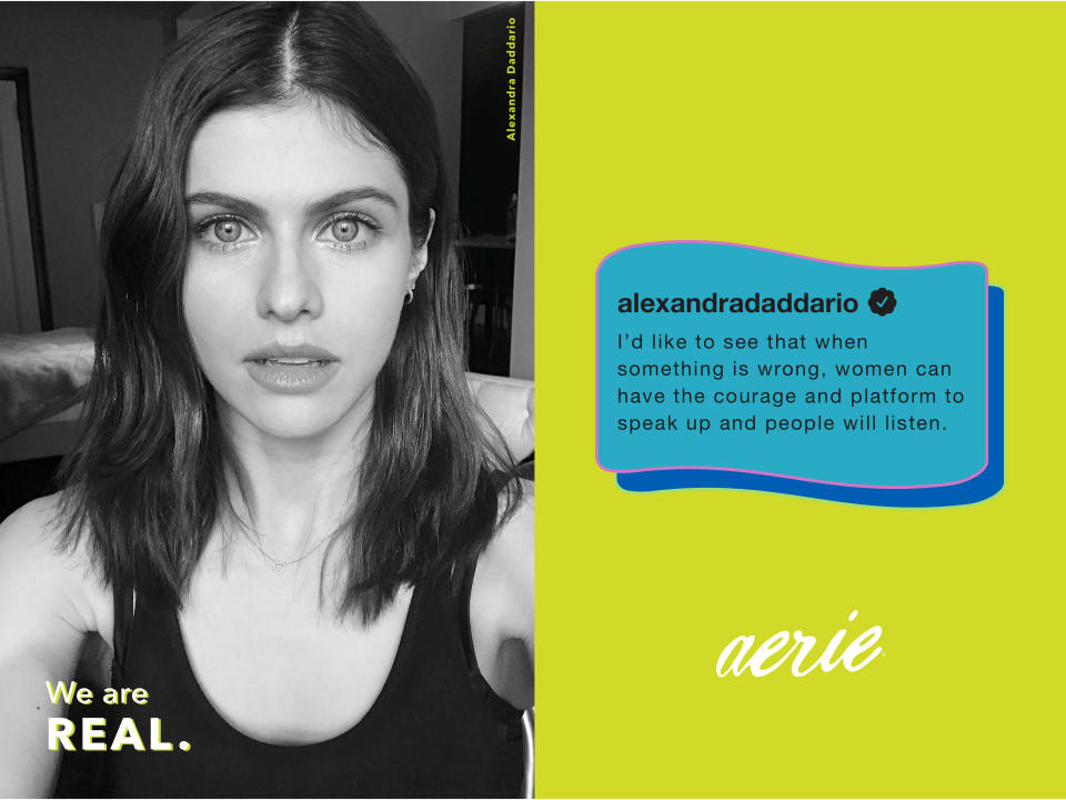 Actress Alexandra Daddario joins the list of Aerie brand ambassadors and stars in the brand’s fall 2022 campaign. - Credit: Courtesy Photo