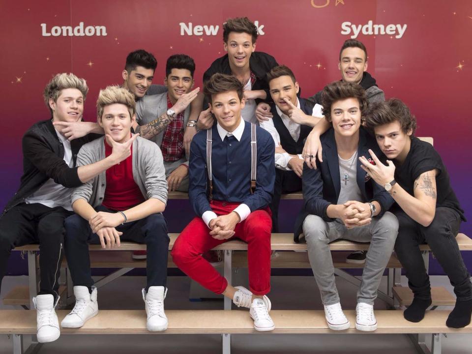 one direction and their wax statues