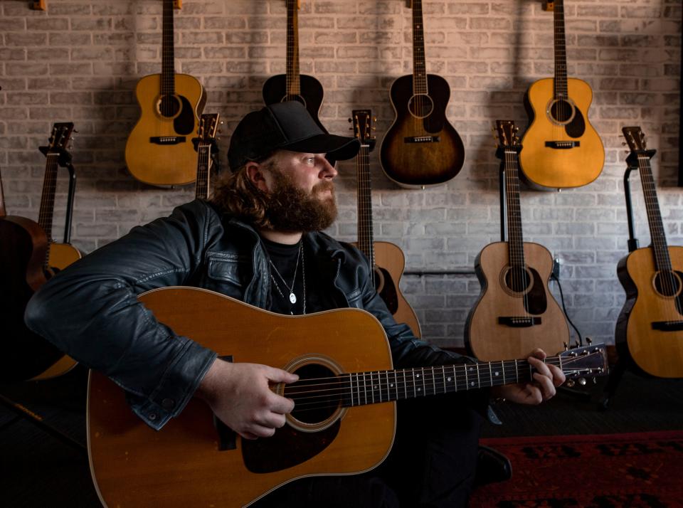 Nate Smith sits for a portrait at Martin Guitars  in Nashville , Tenn., Tuesday, April 11, 2023.