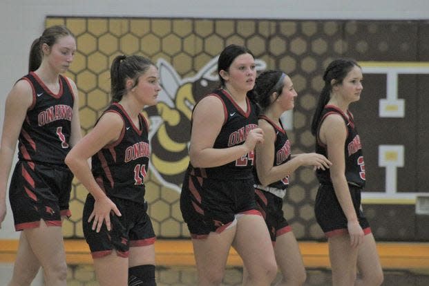 The Onaway girls basketball team cruised to victory at Forest Area on Friday night.