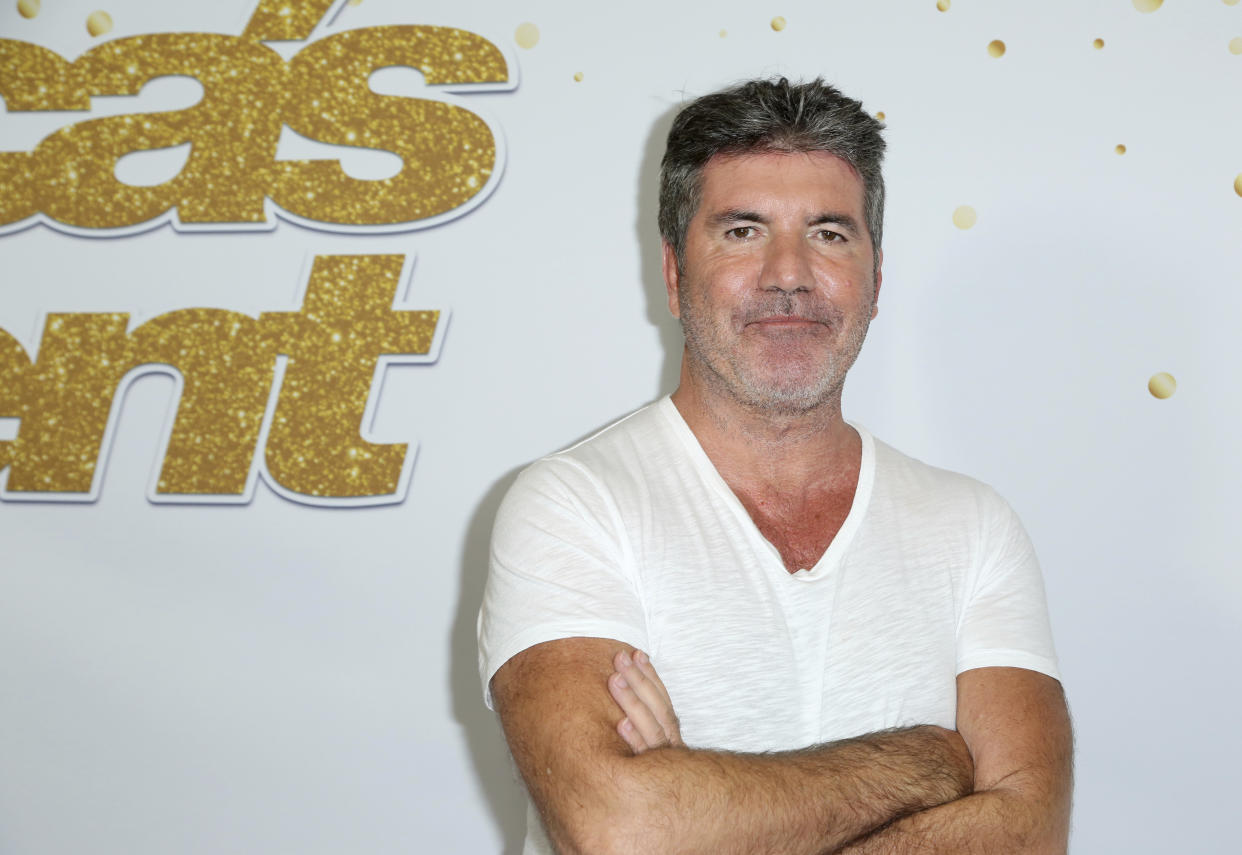 Simon Cowell arrives at the “America’s Got Talent” Season 13 Week 4 red carpet at the Dolby Theatre on Tuesday, Sept. 4, 2018, in Los Angeles. (Photo by Willy Sanjuan/Invision/AP)