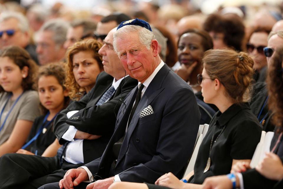 Prince Charles at Shimon Peres' funeral