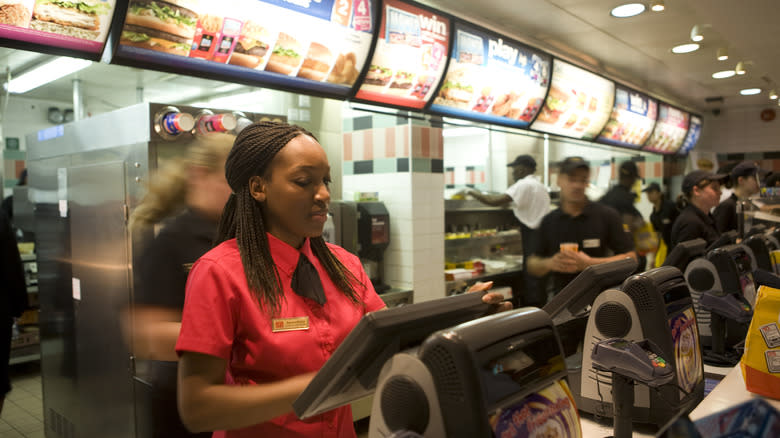 Cash register at McDonald's