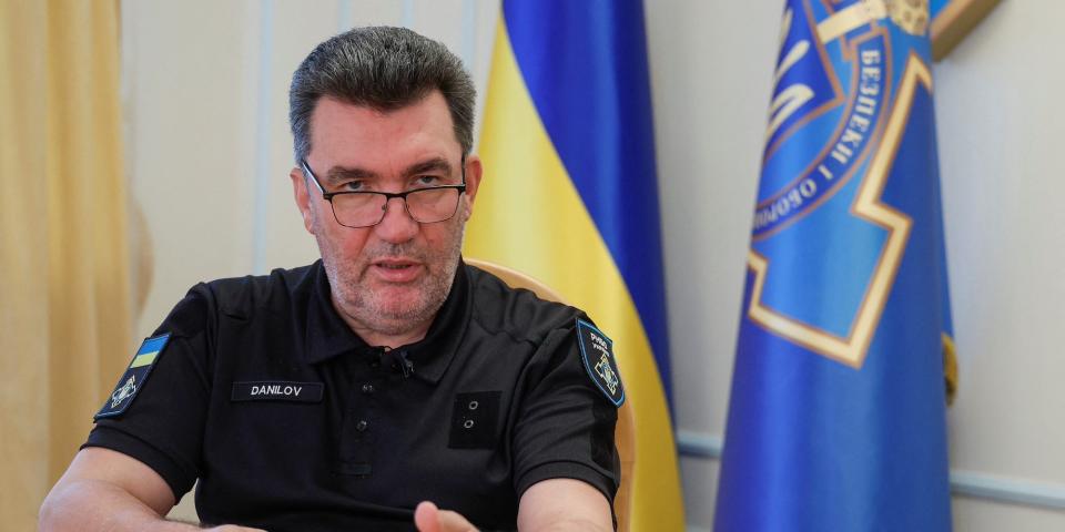 Oleksiy Danilov, Secretary of Ukraine's National Security and Defence Council, in Kyiv on 08/07/2022