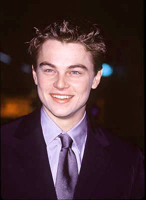 Leonardo DiCaprio at the premiere of Paramount's Titanic