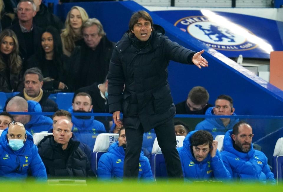 Antonio Conte brushed off Tottenham’s poor record at Stamford Bridge ahead of Sunday’s trip to old club Chelsea (Nick Potts/PA) (PA Archive)