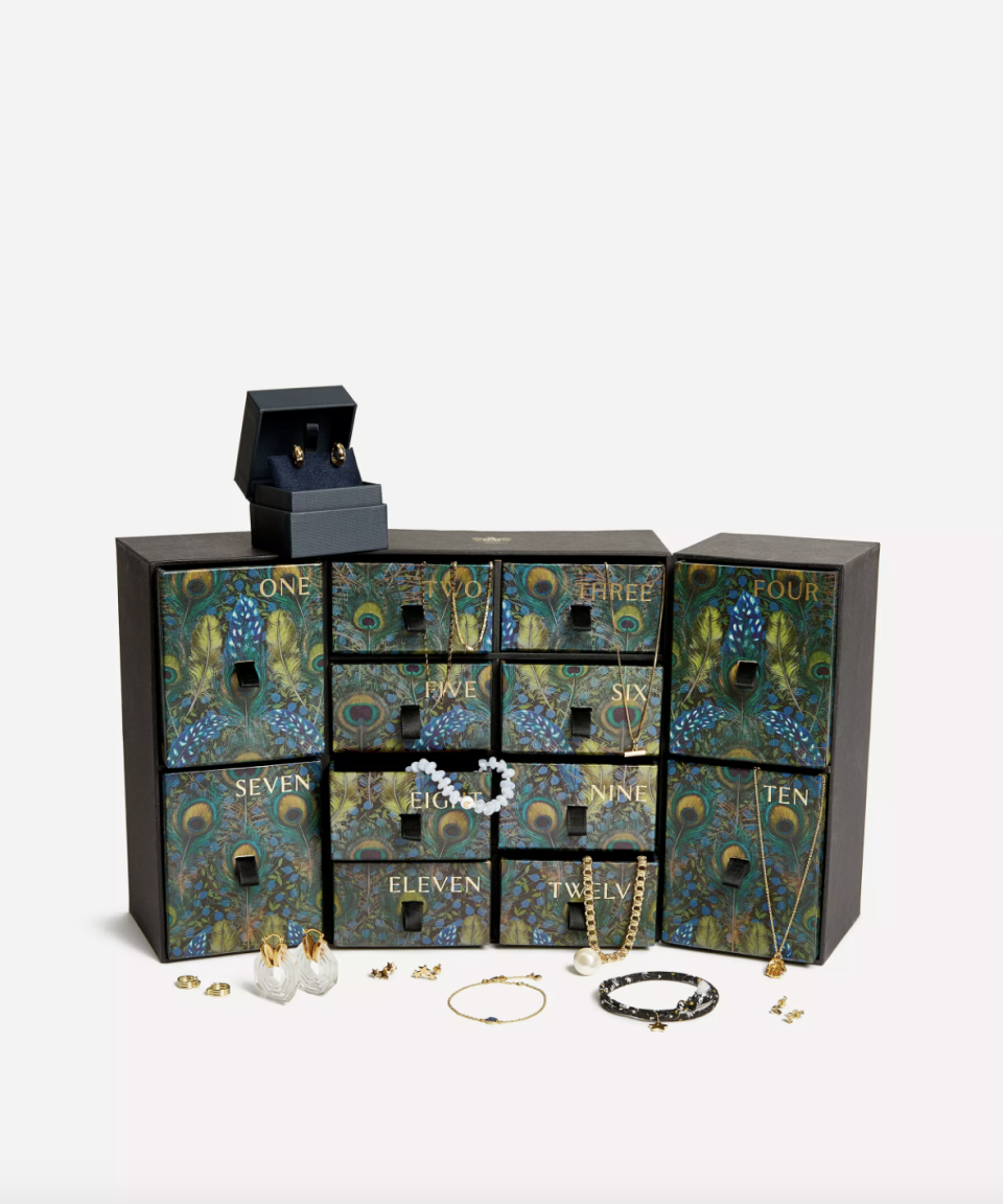 <p><a href="https://go.redirectingat.com?id=74968X1596630&url=https%3A%2F%2Fwww.libertylondon.com%2Fus%2F12-days-of-jewellery-calendar-000799370.html%23pos%3D1&sref=https%3A%2F%2Fwww.townandcountrymag.com%2Fstyle%2Ffashion-trends%2Fnews%2Fg2970%2Ffancy-advent-calendars%2F" rel="nofollow noopener" target="_blank" data-ylk="slk:Shop Now;elm:context_link;itc:0;sec:content-canvas" class="link ">Shop Now</a></p><p>12 Days of Jewellery Calendar</p><p>$755.00</p>