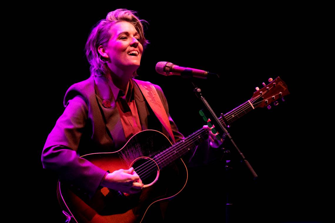 Brandi Carlile plays a special solo concert at DPAC in Durham, N.C., Friday night, Oct. 7, 2022.