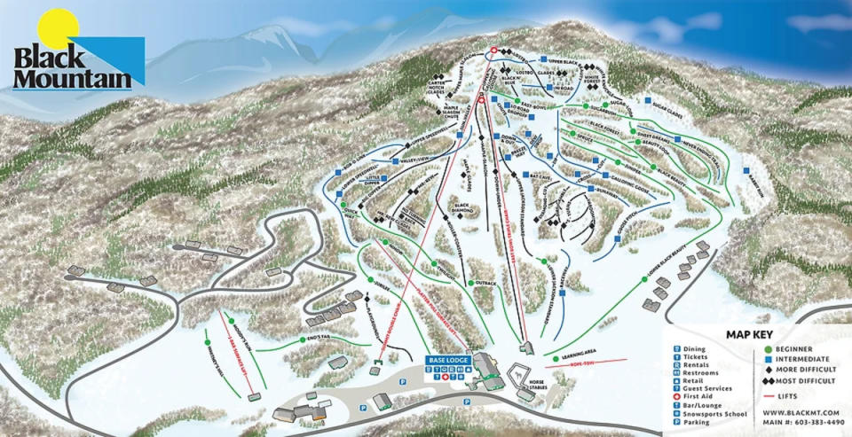 Black Mountain Trail Map<p>Black Mountain</p>