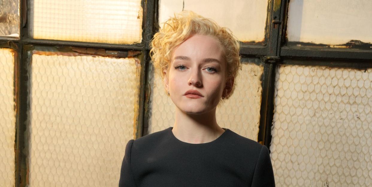 julia garner at the gucci fashion show in february 2024