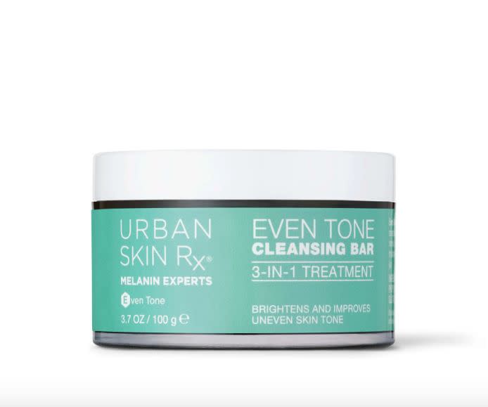 In January 2020, the founder of Urban Skin Rx <a href="https://www.voguebusiness.com/beauty/affordable-beauty-brands-are-finding-fame-on-tiktok-whats-next" target="_blank" rel="noopener noreferrer">saw sales triple</a> due to a TikTok video about the brand's Even Tone Cleansing Bar.<br /><br /><strong><a href="https://amzn.to/3ti8sfH" target="_blank" rel="noopener noreferrer">Get the Urban Skin Rx Even Tone Cleansing Bar for $12.93.</a></strong>