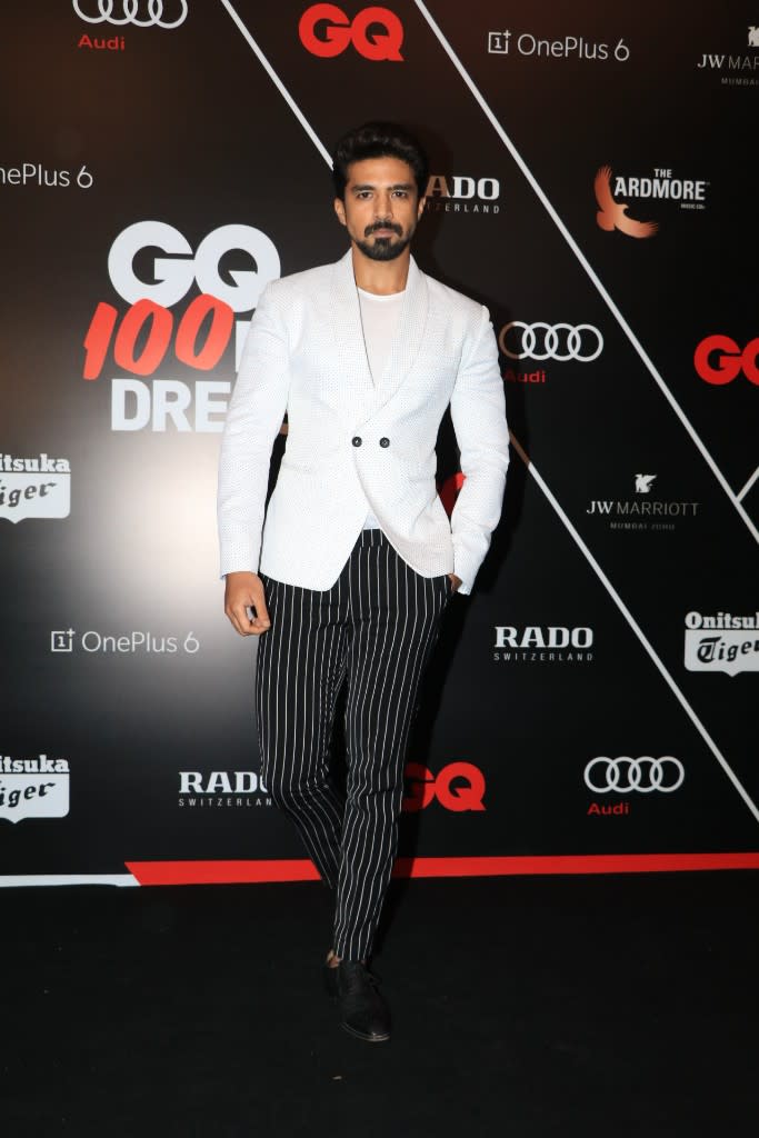 <i>Race 3</i> Saqib Saleem on the red carpet. 