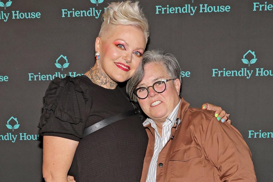 LOS ANGELES, CALIFORNIA - JULY 16: (L-R) Aimee Hauer and Rosie O'Donnell attend FRIENDLY HOUSE LA Comedy Benefit, hosted by Rosie O'Donnell, at The Fonda Theatre on July 16, 2022 in Los Angeles, California. (Photo by Amy Sussman/Getty Images)