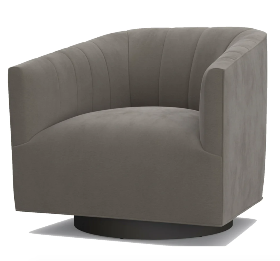 gray swivel chair