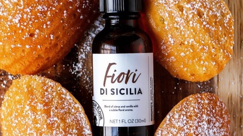 fiori di sicilia bottle and madelines