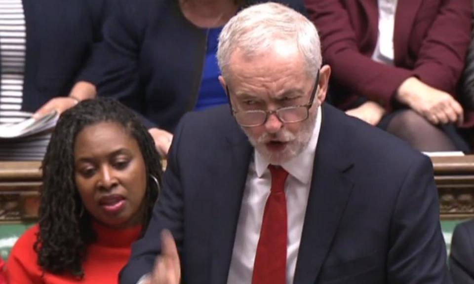 Jeremy Corbyn at PMQs