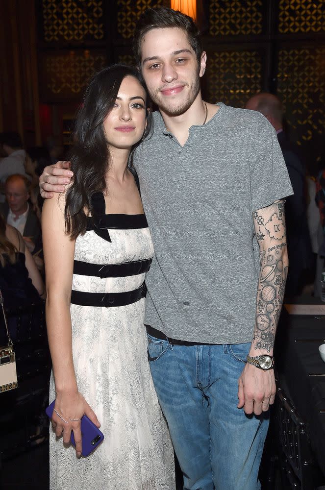 Pete Davidson and Cazzie David at the Curb Your Enthusiasm premiere afterparty in N.Y.C. on Sept. 27, 2017 | Jamie McCarthy/Getty