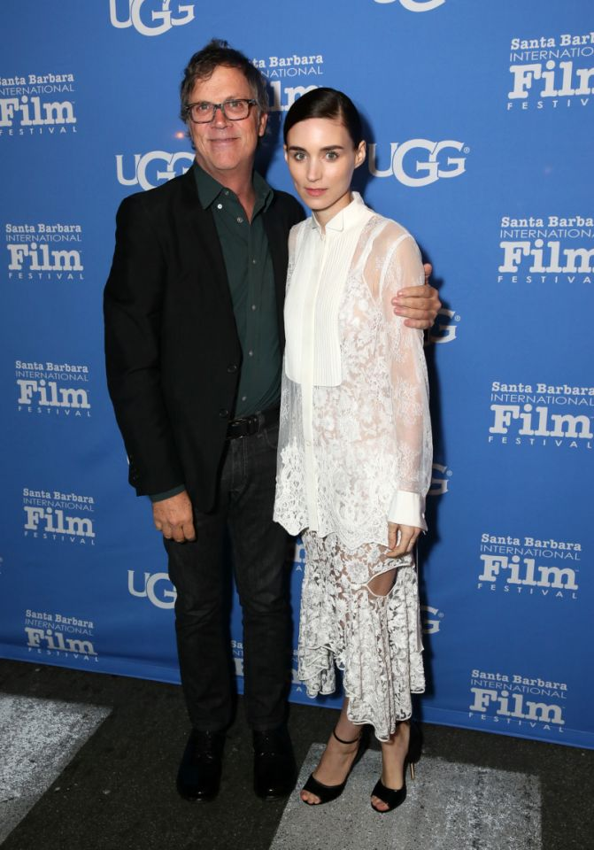 Todd Haynes, le réalisateur de Carol, et l'actrice Rooney Mara lors du Festival international du film de Santa Barbara en février (Photo: Getty Images)