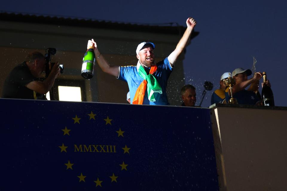 Shane Lowry helped Europe to Ryder Cup victory in Rome last year (Getty Images)