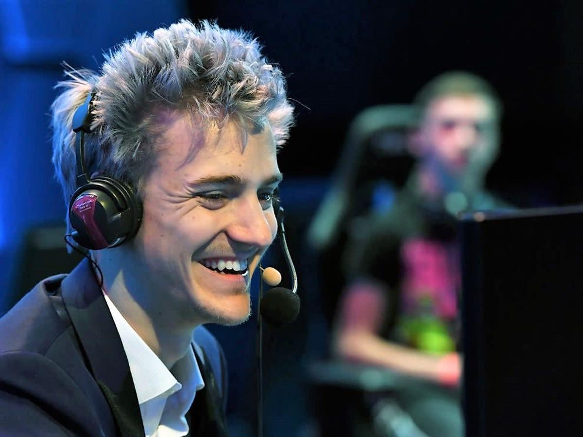 The streamer known as ‘Ninja’ rose to fame by streaming on the Twitch platform, often attracting virtual crowds in the six digits (Getty Images)