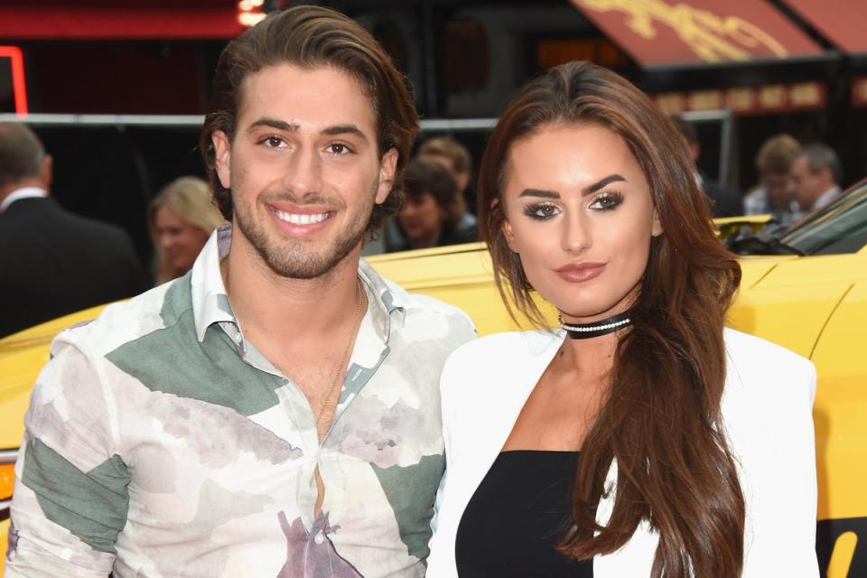 Split: Kem Cetinay and Amber Davies (Stuart C. Wilson/Getty Images)