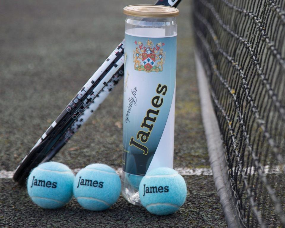 Personalised Pastel Coloured Tennis Balls