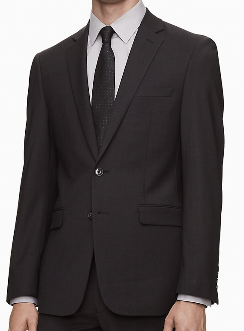 Skinny Fit Charcoal Grey Suit Jacket