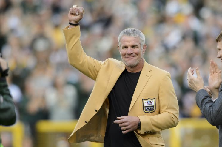 Brett Favre said a return to the Packers as a coach or executive would be a “dream job.” (Getty)