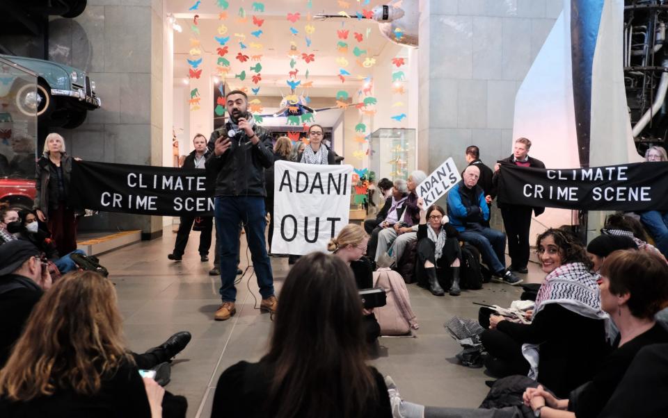 London's Science Museum has been targeted by climate activists over its links to Adani Green Energy