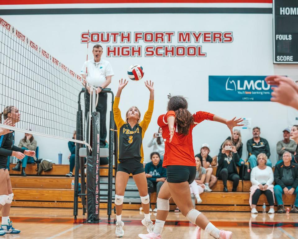Scenes from the 6th annual Lee County Volleyball All-Star Game held at South Fort Myers High School on Wednesday, Dec, 6, 2023.