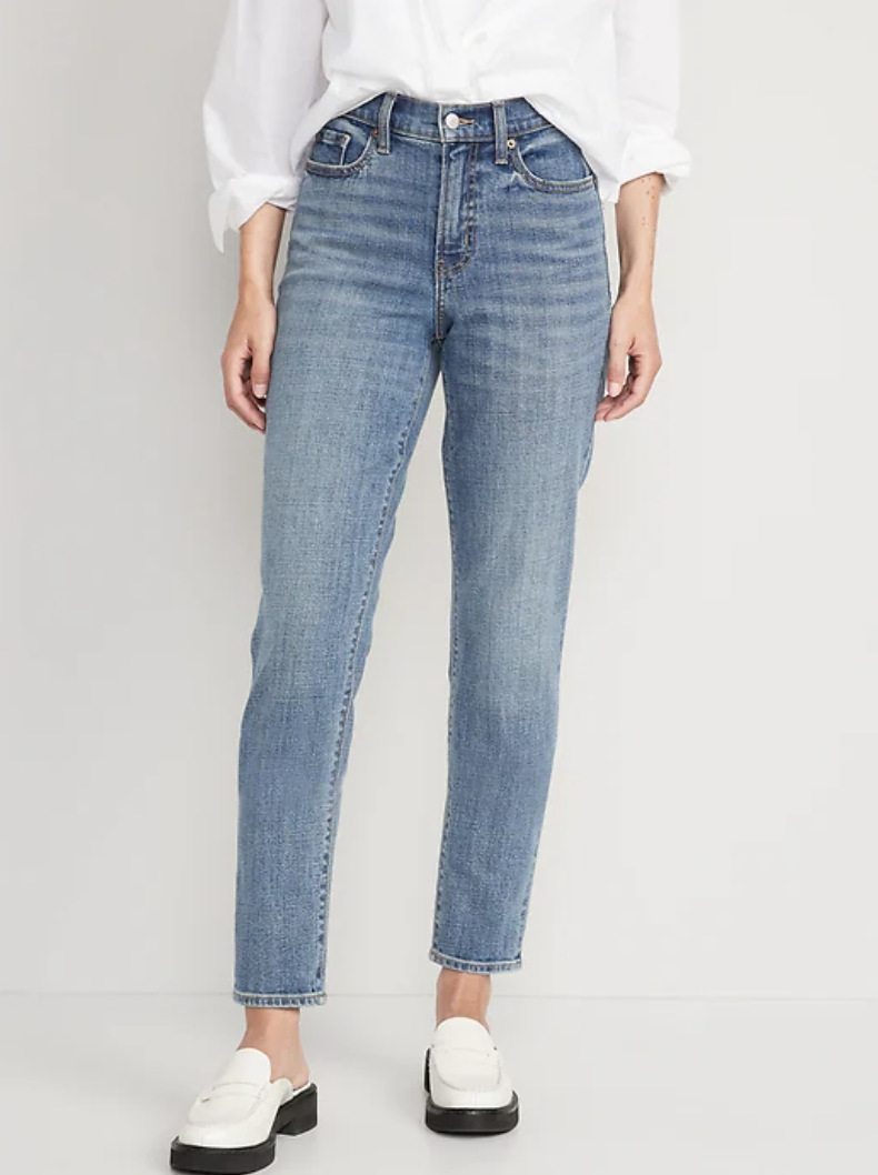 High V-Waisted O.G. Straight Ankle Jeans (Photo via Old Navy)