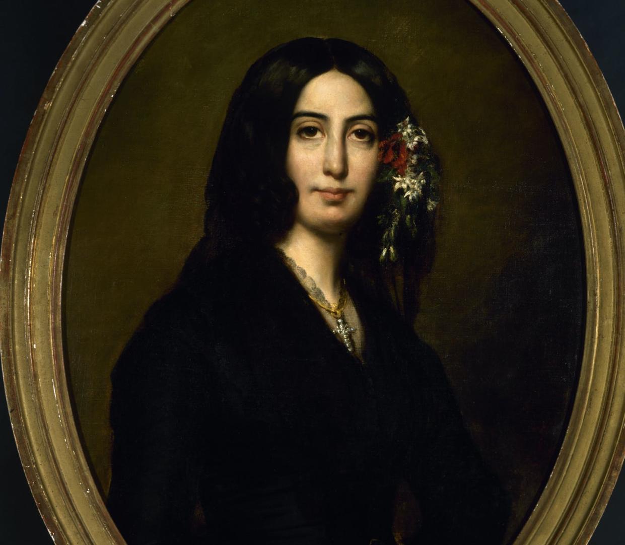 Retrato de George Sand por Auguste Charpentier, entre 1837 y 1839. <a href="https://www.parismuseescollections.paris.fr/fr/musee-de-la-vie-romantique/oeuvres/portrait-de-george-sand-5#infos-principales" rel="nofollow noopener" target="_blank" data-ylk="slk:Les Musées de la Ville de Paris;elm:context_link;itc:0;sec:content-canvas" class="link ">Les Musées de la Ville de Paris</a>