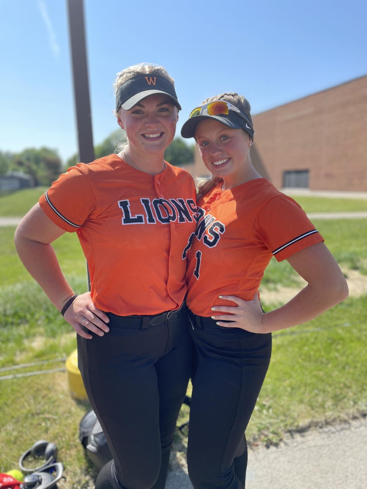 Wellsville's Makenna Dunbar and Marissa Ordway helped the Lions advance to the NYSPHSAA final four.