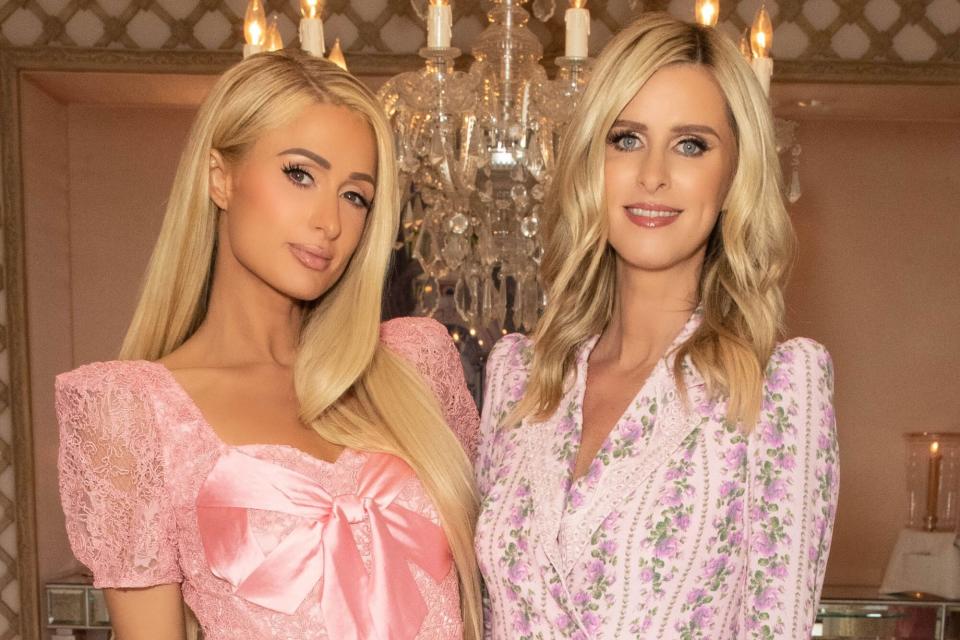 EXCLUSIVE ALL ROUND - ** IN THE UK: WEB: 350 GBP SET FEE ** ** PRINT AND ALL OTHER TERRITORIES PLEASE CALL FOR PRICING ** Mandatory Credit: Photo by Chelsea Lauren/Shutterstock (13496965bc) EXCLUSIVE - Paris Hilton, Nicky Hilton Rothschild EXCLUSIVE - Kathy Hilton, Kyle and Kim Richards and daughters host baby shower for Brooke Brinson Wiederhorn at Hilton Bel Air home, Los Angeles, California, USA - 22 Oct 2022