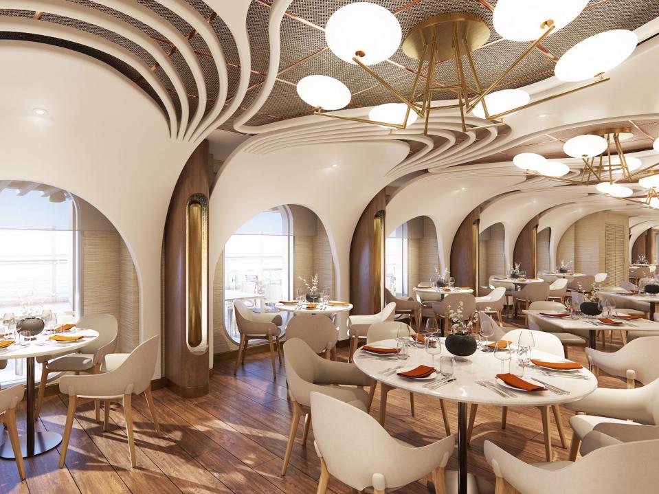 Onda by Scarpetta restaurant aboard the Norwegian Prima cruise ship