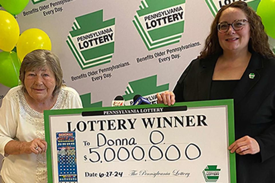 <p>Pennsylvania Lottery</p> PA Lottery winner Donna Osborne