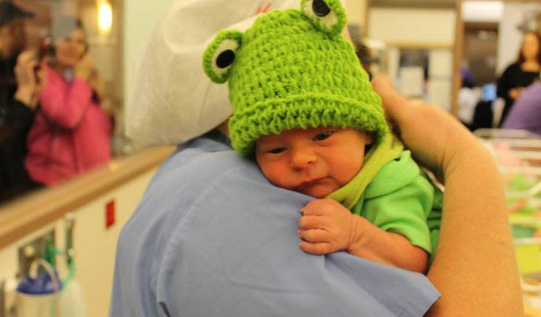 Leap Day 2016: Babies Born on Feb. 29 Are Being Dressed in Frog Outfits