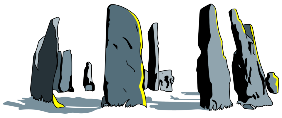 Illustration of the standing stones from "Outlander"