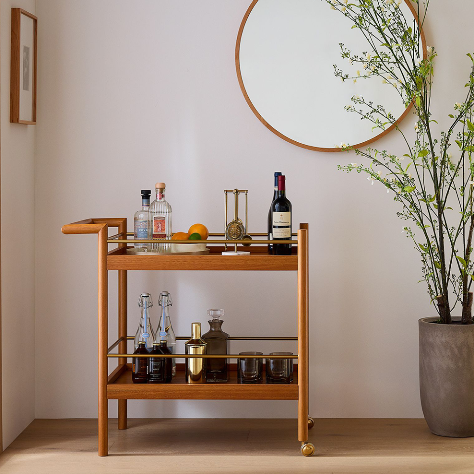 <p><a href="https://go.redirectingat.com?id=74968X1596630&url=https%3A%2F%2Fwww.westelm.com%2Fproducts%2Fparker-mid-century-bar-cart-h415%2F&sref=https%3A%2F%2Fwww.townandcountrymag.com%2Fstyle%2Fhome-decor%2Fg44690553%2Fbest-home-decor-gifts%2F" rel="nofollow noopener" target="_blank" data-ylk="slk:Shop Now;elm:context_link;itc:0" class="link ">Shop Now</a></p><p>Mid-Century Bar Cart</p><p>$399.00</p><p>West Elm</p><span class="copyright">West Elm</span>