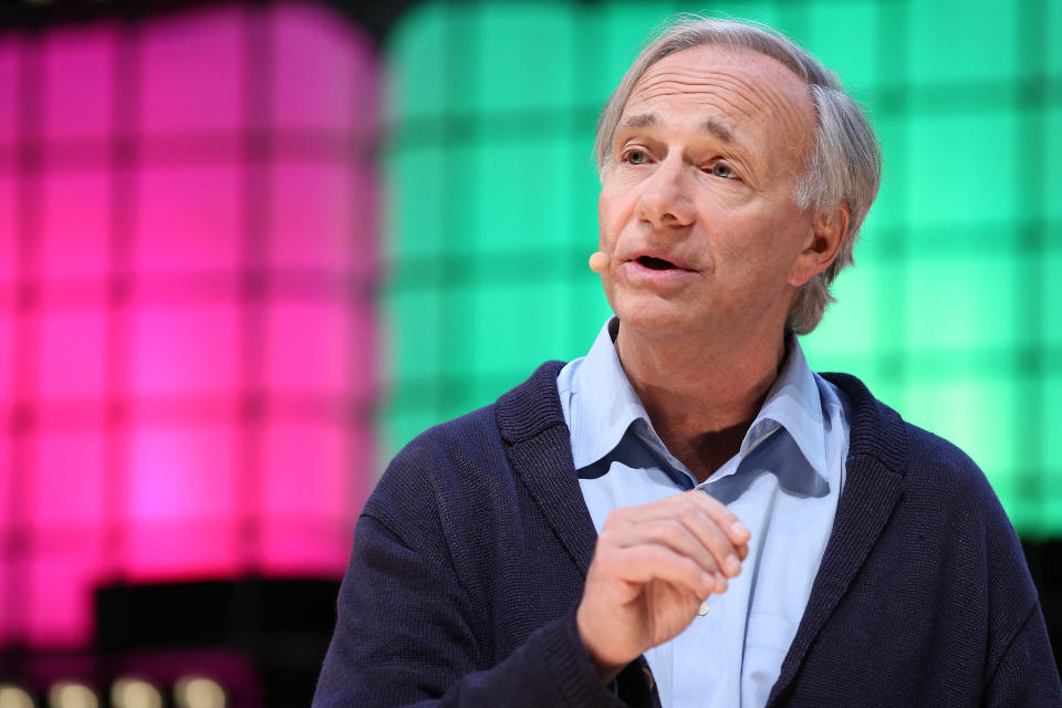 Bridgewater Associates Founder, Co-Chief Investment Officer &amp; Co-Chairman Ray Dalio speaks during the Web Summit 2018 in Lisbon, Portugal on November 7, 2018. ( Photo by Pedro Fiúza/NurPhoto via Getty Images)