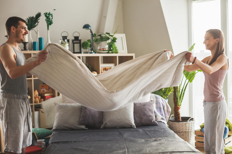 Making your bed can also lead to a better night's sleep. (Getty Images)