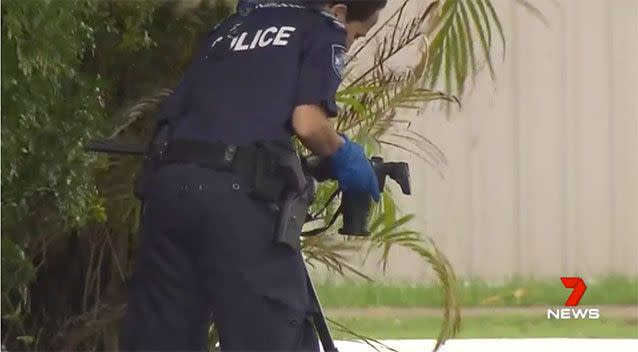 Police say the man broke into a Loganlea house to try and snatch a little girl. Source: 7 News